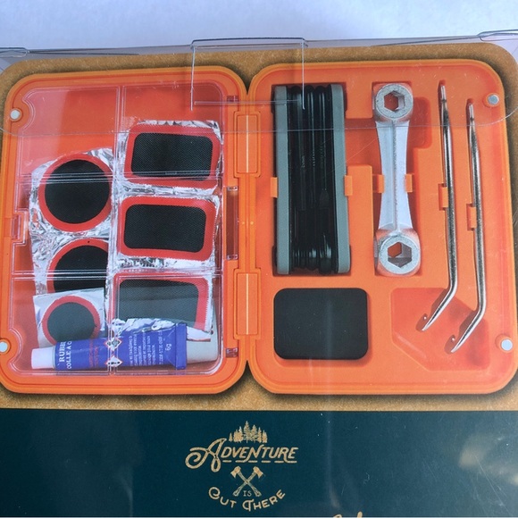 NEW BICYCLE CLUB Bike Repair Kit with Orange Case - Picture 2 of 16